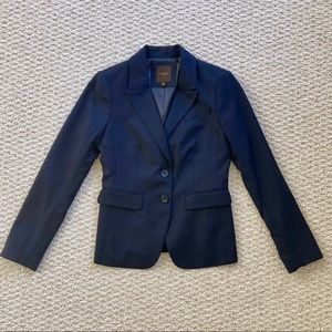 The Limited Navy Two Button Blazer Jacket